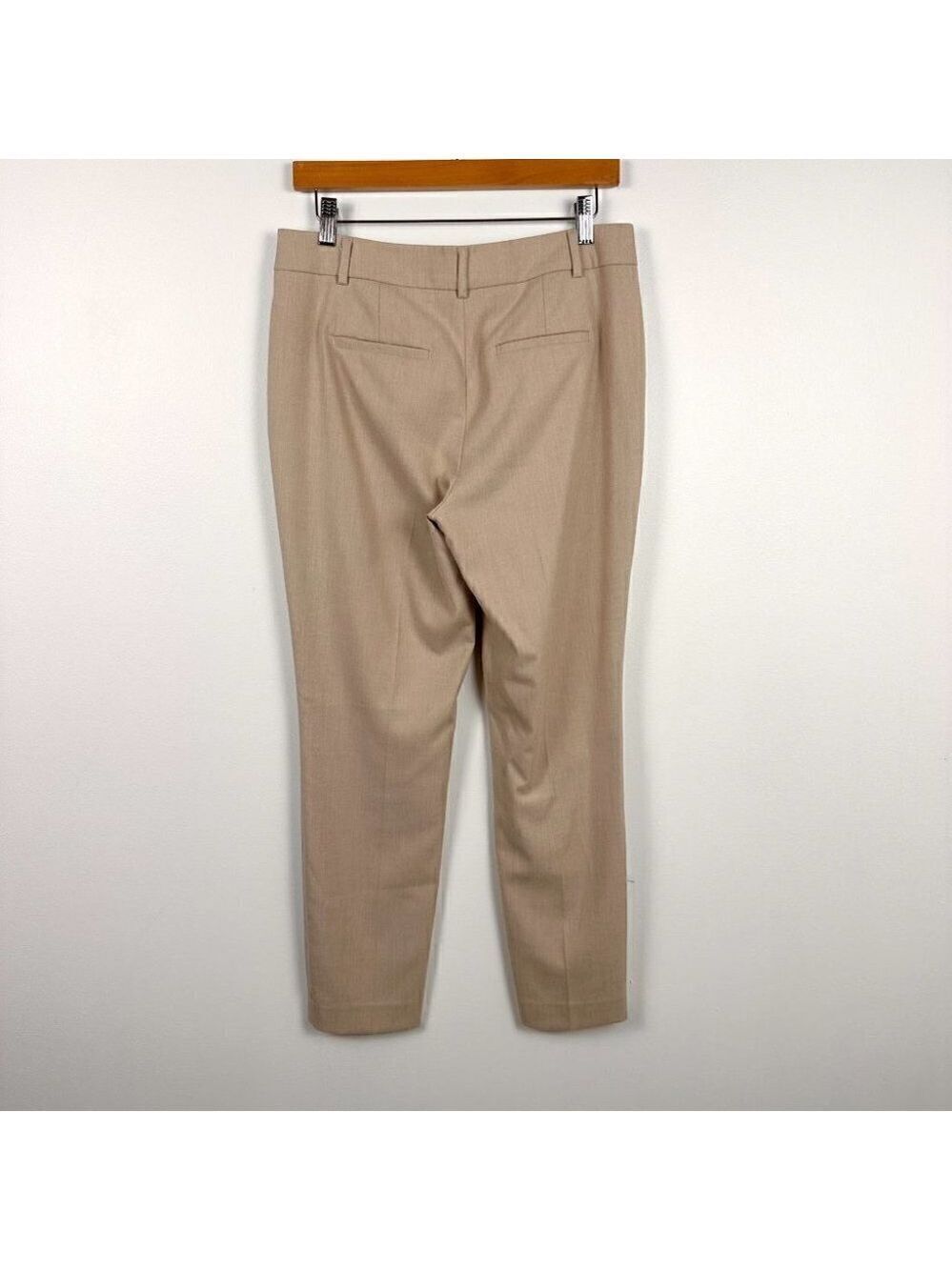 RW&Co. Womens Slim Leg Trousers Beige Size 4 Suiting Signature Fit Ankle Length - Picture 4 of 11